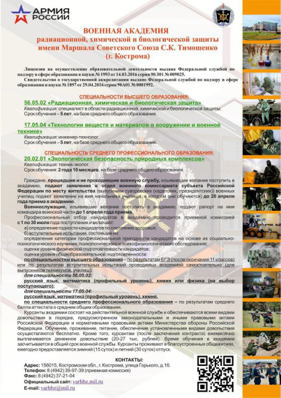 Будущим абитуриентам.